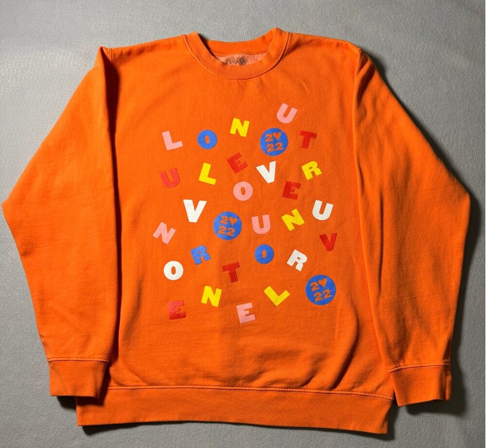 Harry Styles Love on Tour 2022 Alphabet Soup Sweatshirt Size XL